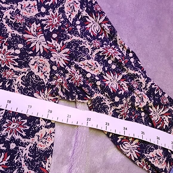 Lucky Brand XL popover shirt Navy & Orange - Picture 5 of 10